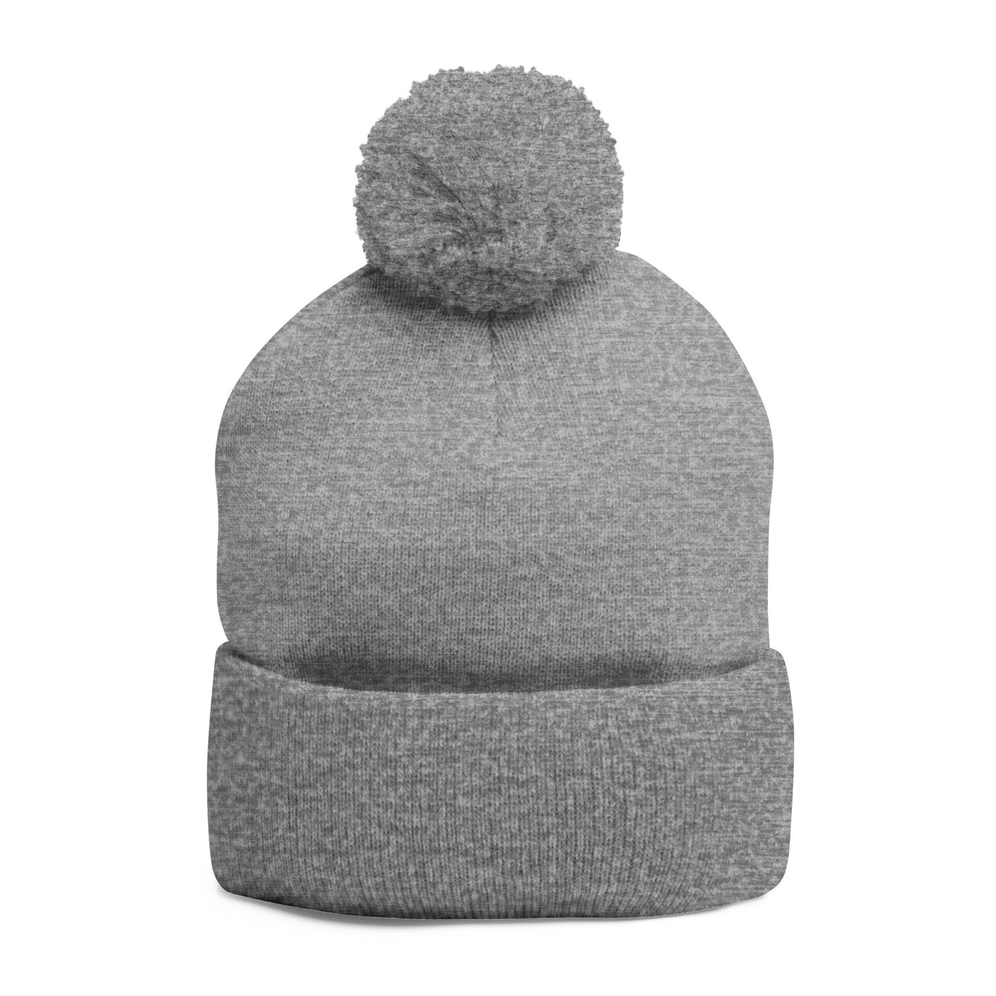 Cozy Pom-Pom Knit Cap for Winter Adventures, Embroidered Beanie, Trendy Headwear, Perfect Gift for Him/Her, Winter Accessories