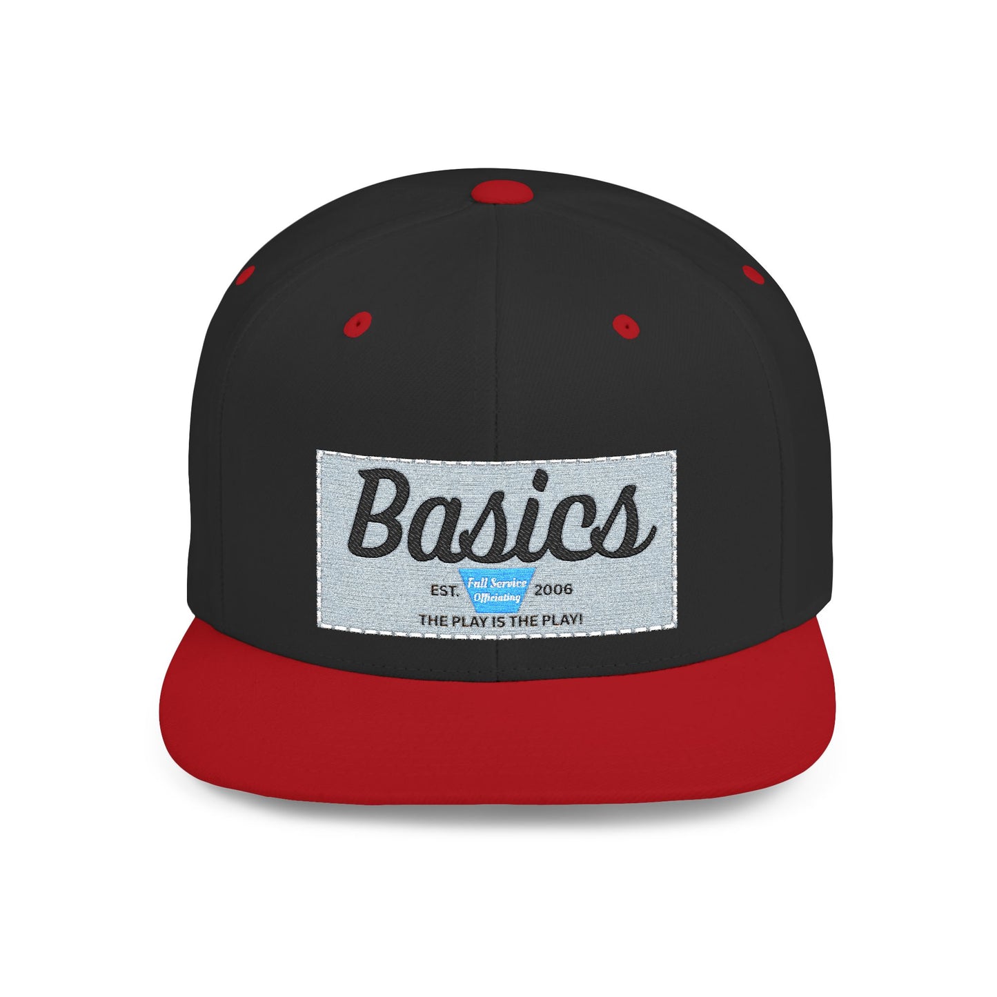 Basics Flat Bill Snapback Hat, Trendy Streetwear Cap, Gift for Him/Her, Casual Summer Accessory, Unisex Style