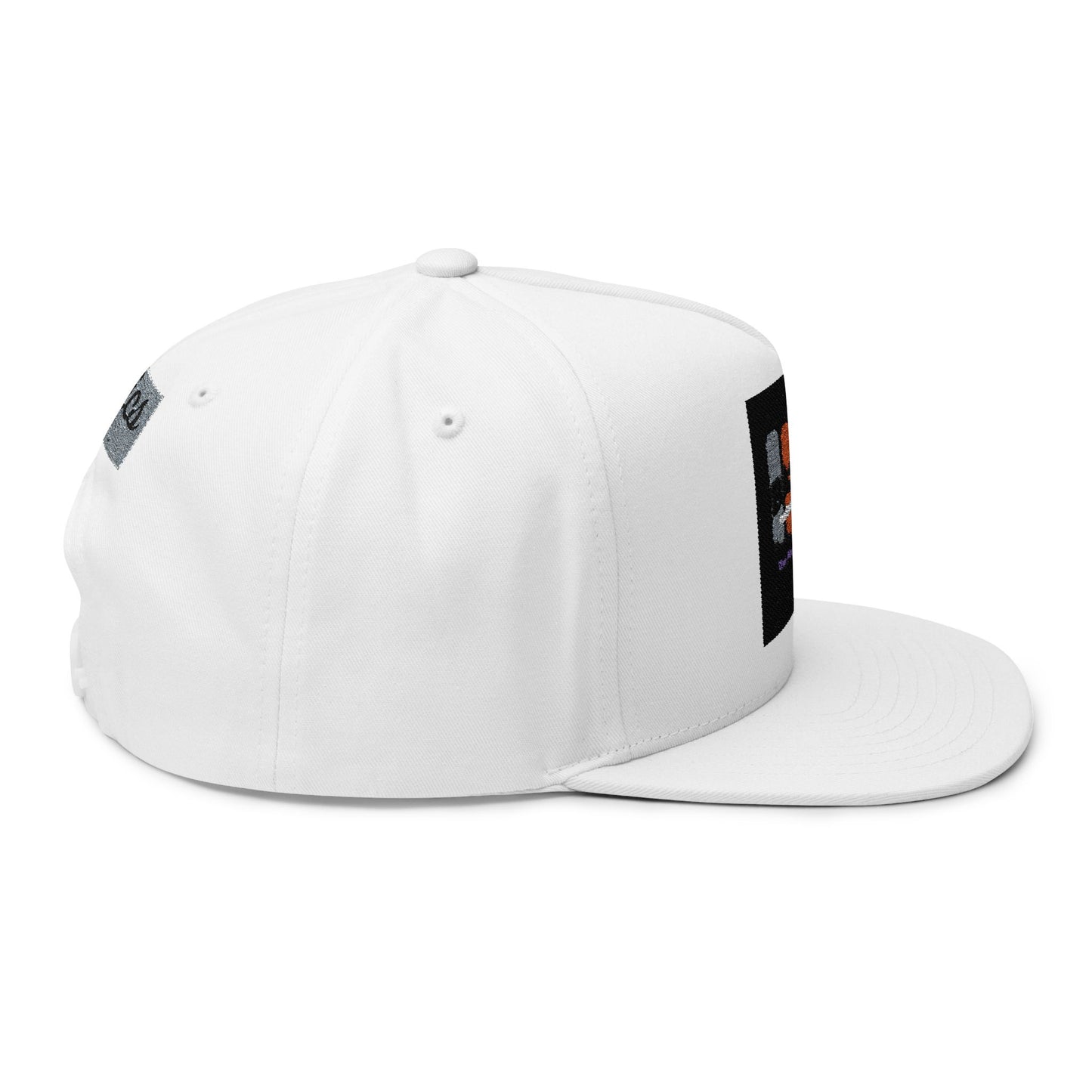 Stylish Embroidered Flat Bill Cap for Trendsetters, Hip Hop, Casual Wear, Unique Gift, Streetwear, Hats for Music Lovers