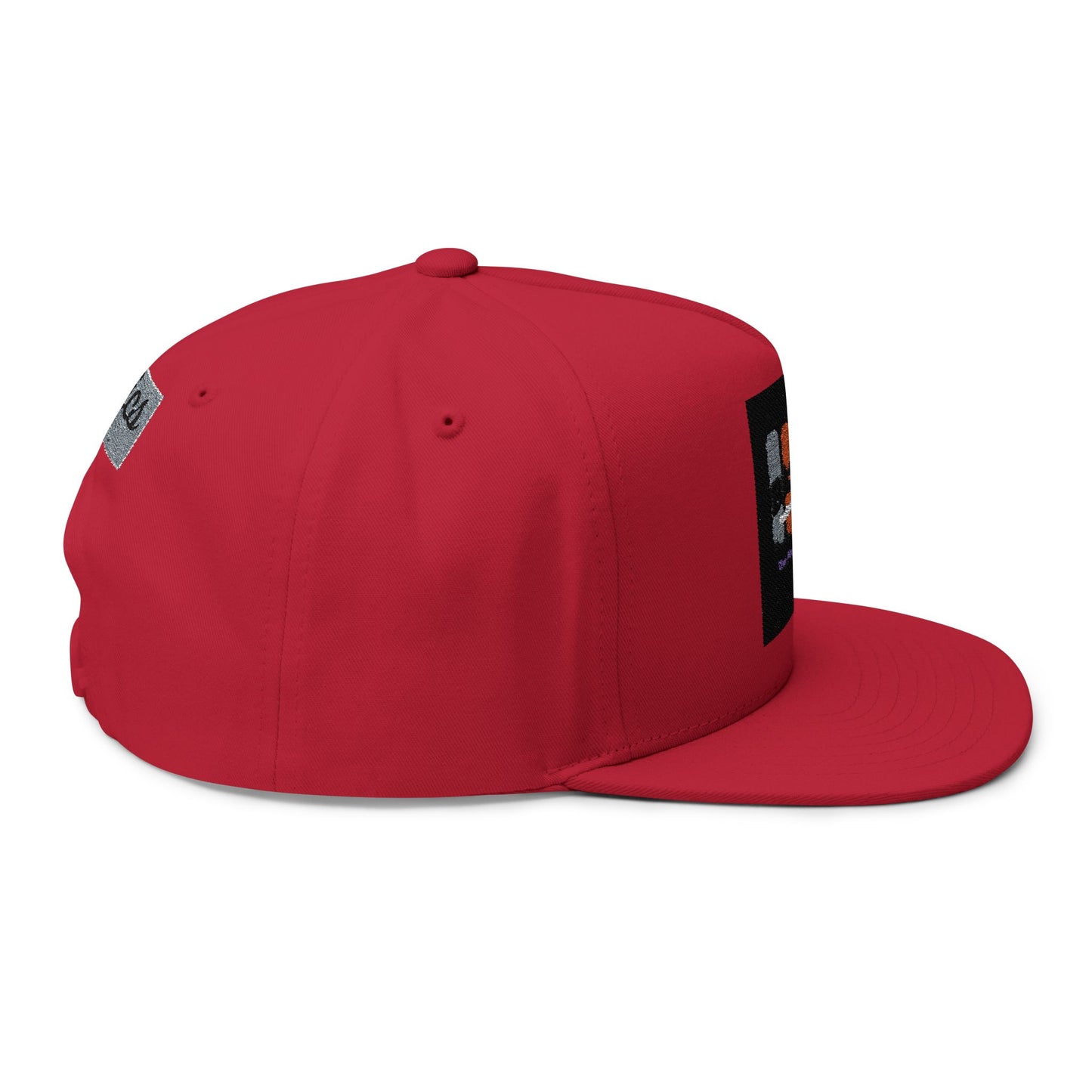 Stylish Embroidered Flat Bill Cap for Trendsetters, Hip Hop, Casual Wear, Unique Gift, Streetwear, Hats for Music Lovers
