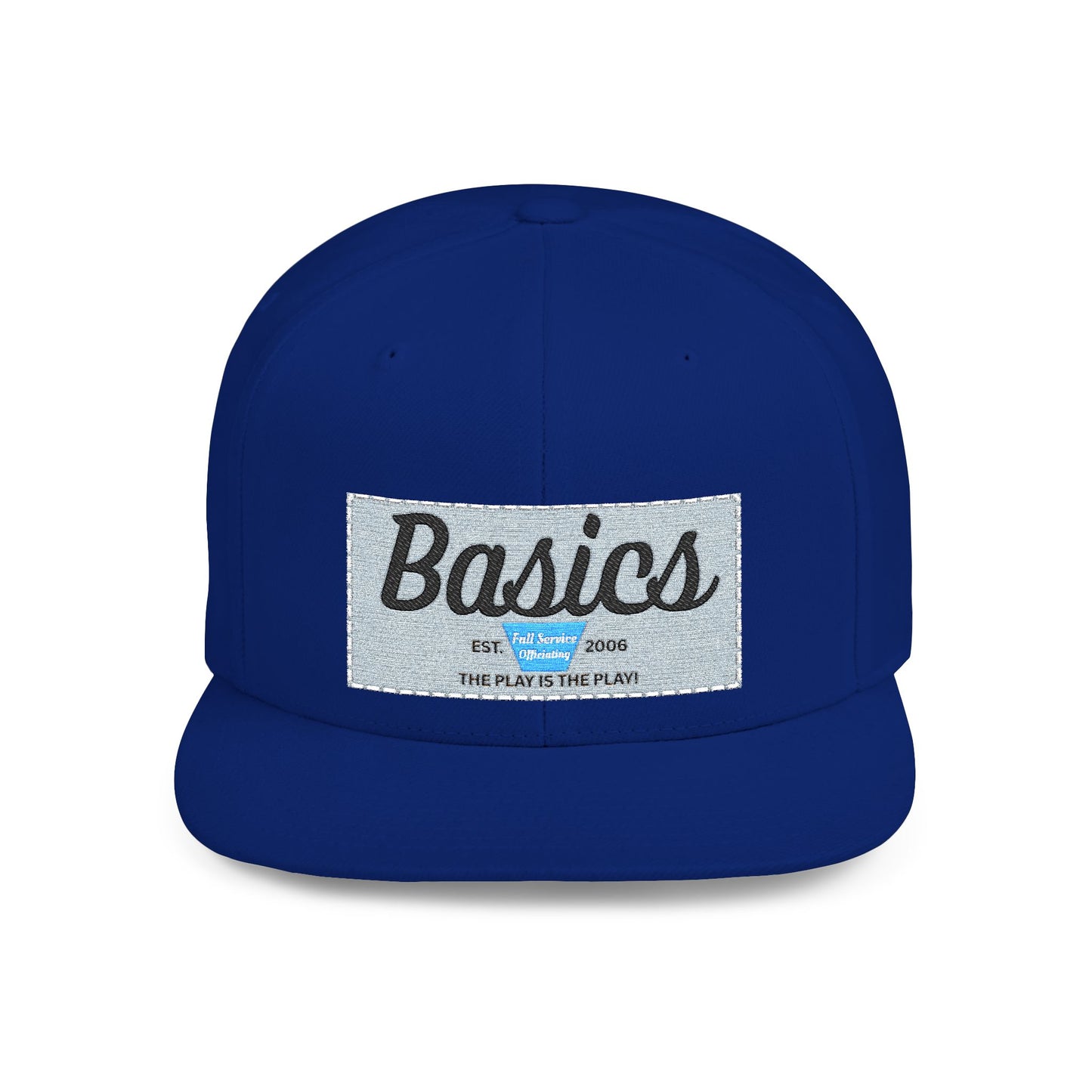 Basics Flat Bill Snapback Hat, Trendy Streetwear Cap, Gift for Him/Her, Casual Summer Accessory, Unisex Style