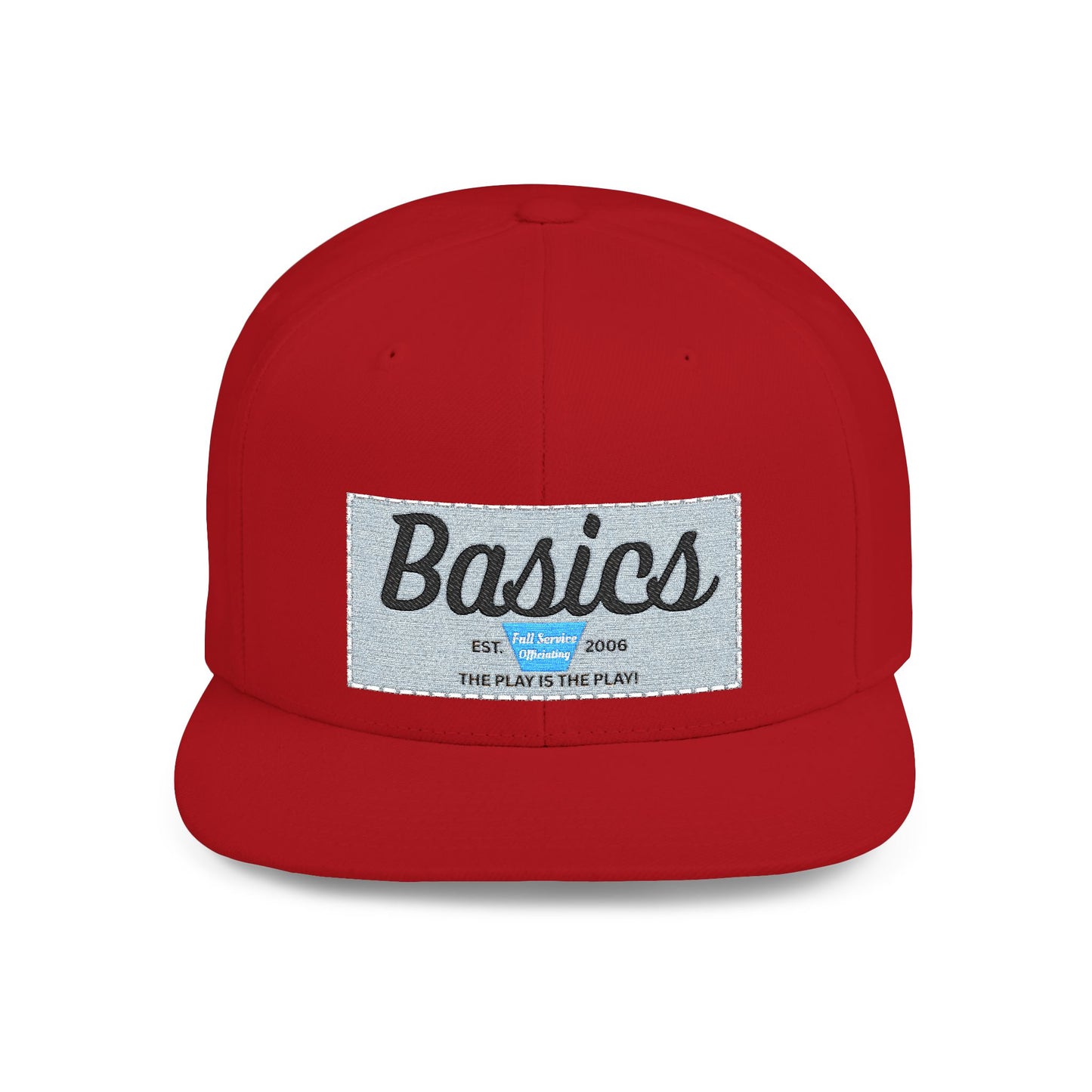 Basics Flat Bill Snapback Hat, Trendy Streetwear Cap, Gift for Him/Her, Casual Summer Accessory, Unisex Style