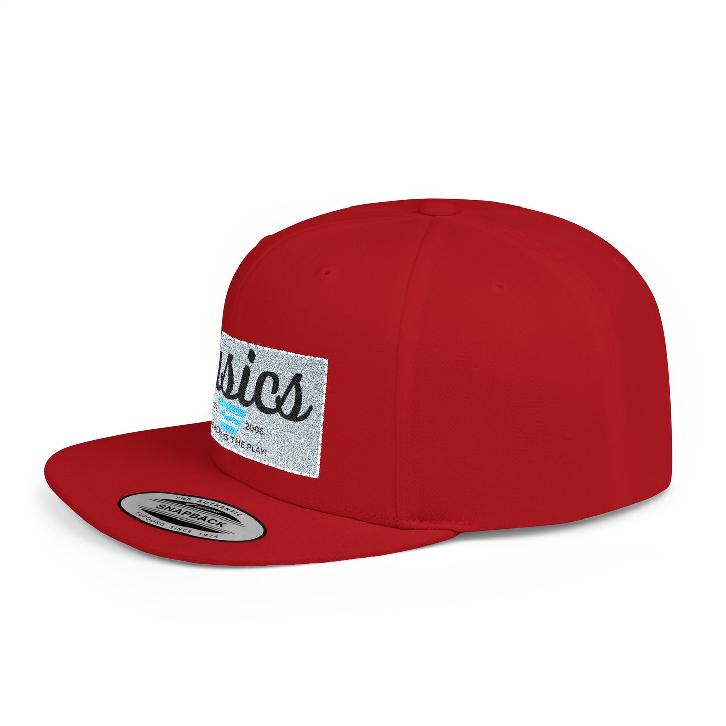 Basics Flat Bill Snapback Hat, Trendy Streetwear Cap, Gift for Him/Her, Casual Summer Accessory, Unisex Style