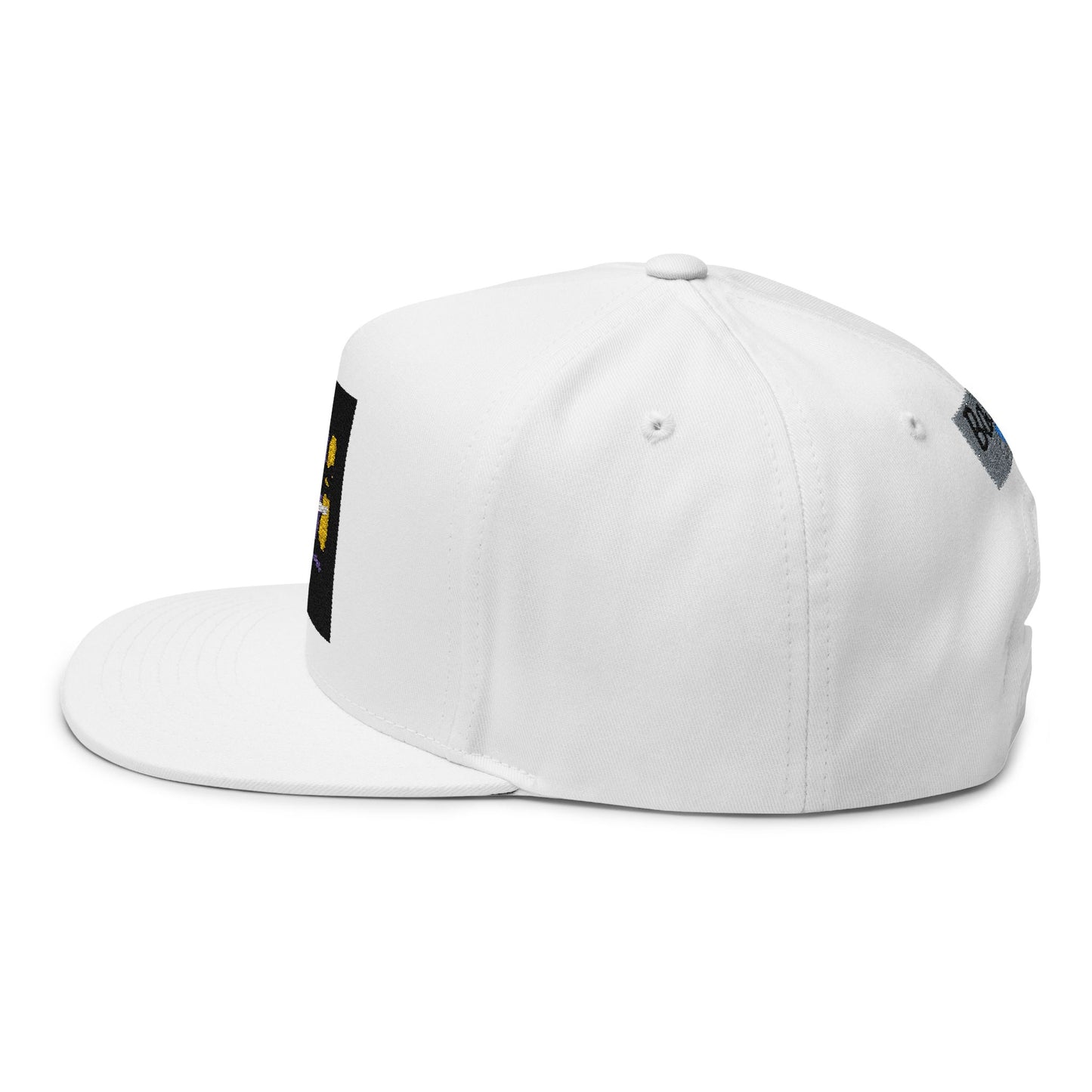 Stylish Embroidered Flat Bill Cap for Trendsetters, Hip Hop, Casual Wear, Unique Gift, Streetwear, Hats for Music Lovers