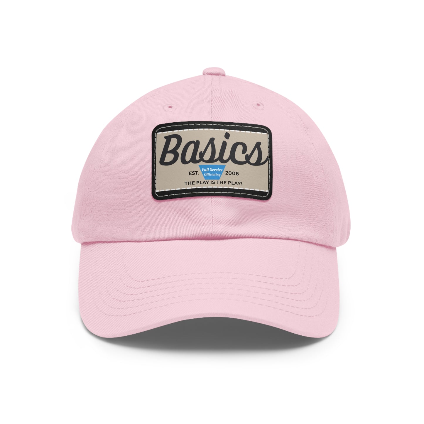 Dad Hat with Leather Patch (Rectangle)