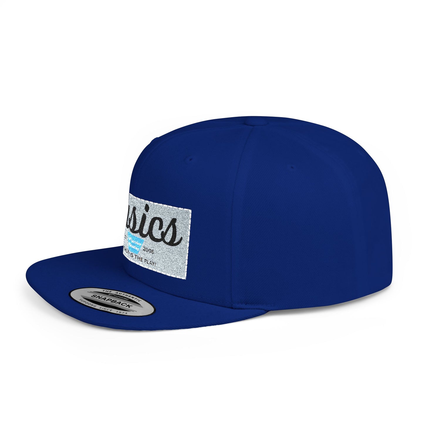 Basics Flat Bill Snapback Hat, Trendy Streetwear Cap, Gift for Him/Her, Casual Summer Accessory, Unisex Style