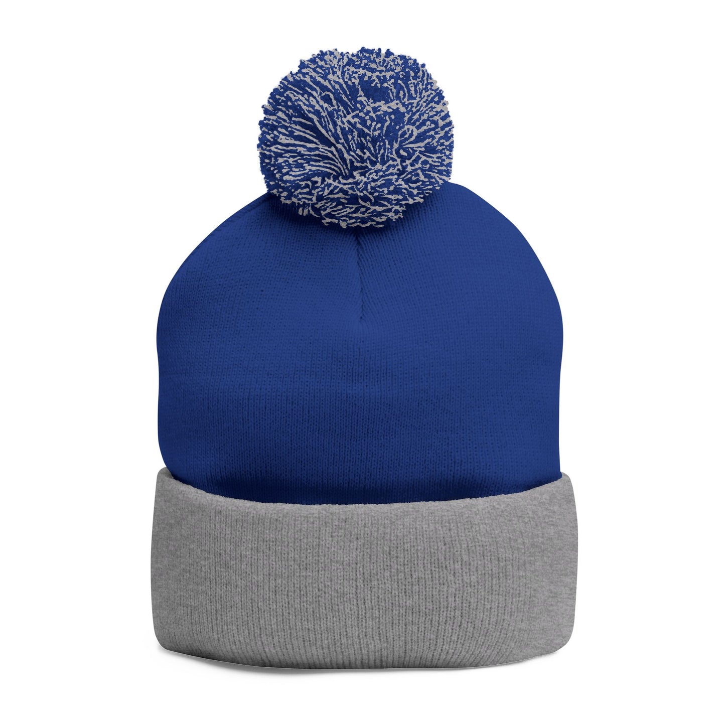 Cozy Pom-Pom Knit Cap for Winter Adventures, Embroidered Beanie, Trendy Headwear, Perfect Gift for Him/Her, Winter Accessories