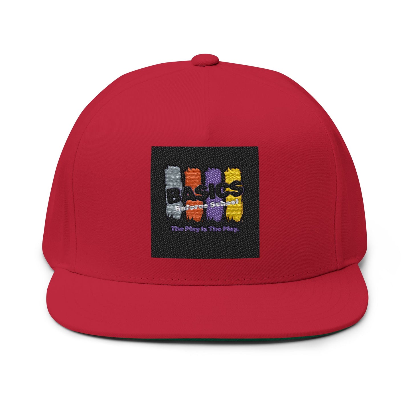 Stylish Embroidered Flat Bill Cap for Trendsetters, Hip Hop, Casual Wear, Unique Gift, Streetwear, Hats for Music Lovers