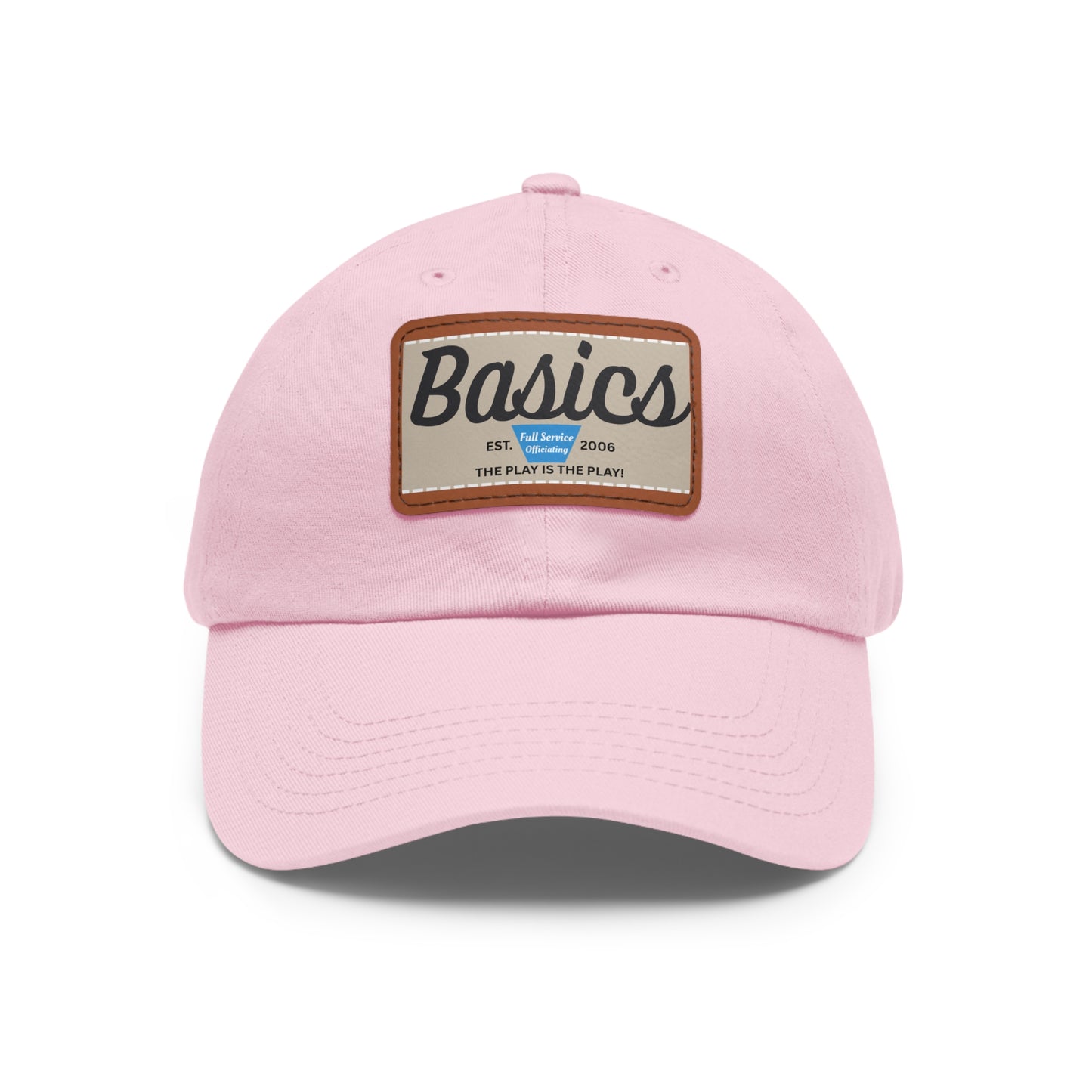 Dad Hat with Leather Patch (Rectangle)