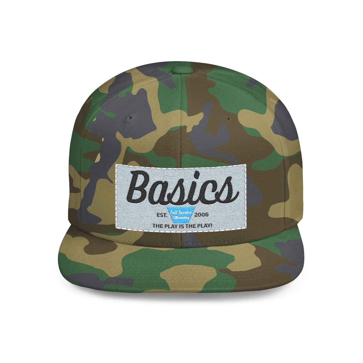 Basics Flat Bill Snapback Hat, Trendy Streetwear Cap, Gift for Him/Her, Casual Summer Accessory, Unisex Style