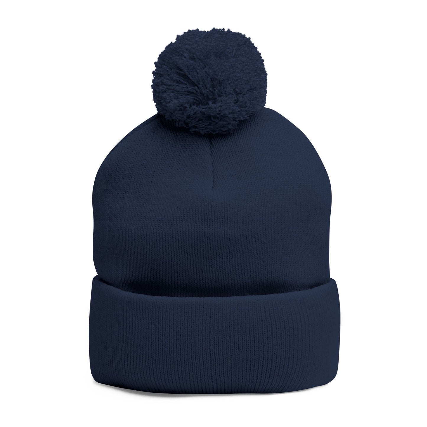 Cozy Pom-Pom Knit Cap for Winter Adventures, Embroidered Beanie, Trendy Headwear, Perfect Gift for Him/Her, Winter Accessories
