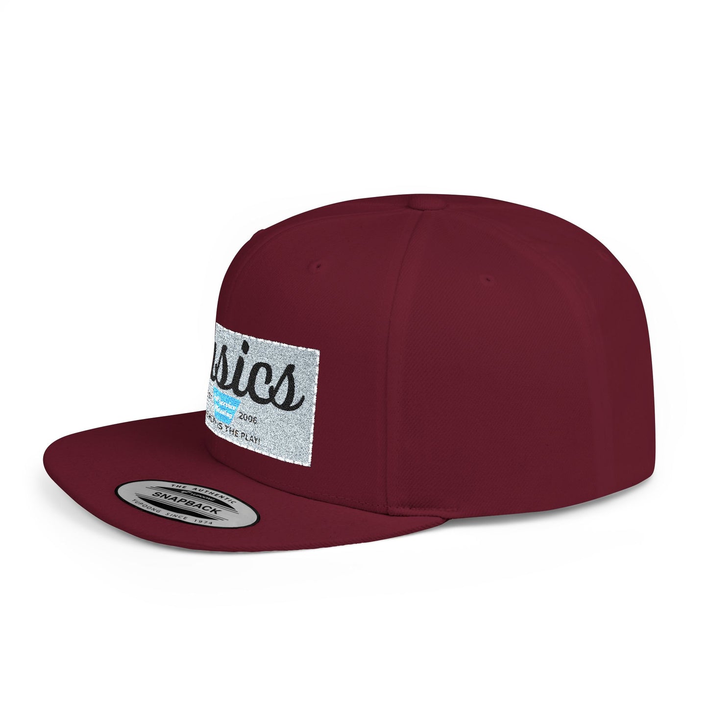 Basics Flat Bill Snapback Hat, Trendy Streetwear Cap, Gift for Him/Her, Casual Summer Accessory, Unisex Style