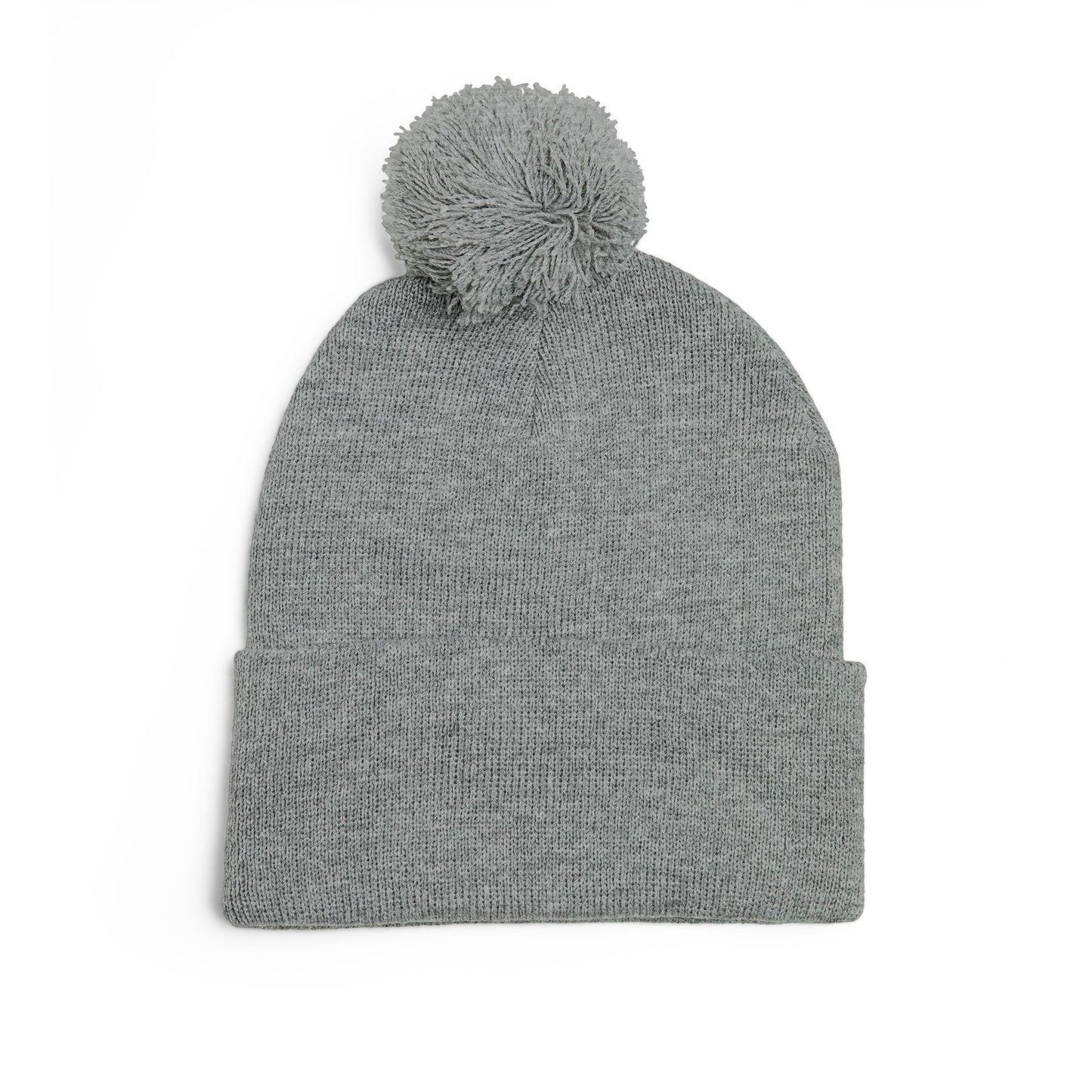 Cozy Pom-Pom Knit Cap for Winter Adventures, Embroidered Beanie, Trendy Headwear, Perfect Gift for Him/Her, Winter Accessories