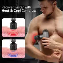 Mini Massage Gun with Heat & Cold – Deep Tissue Portable Muscle Massager
