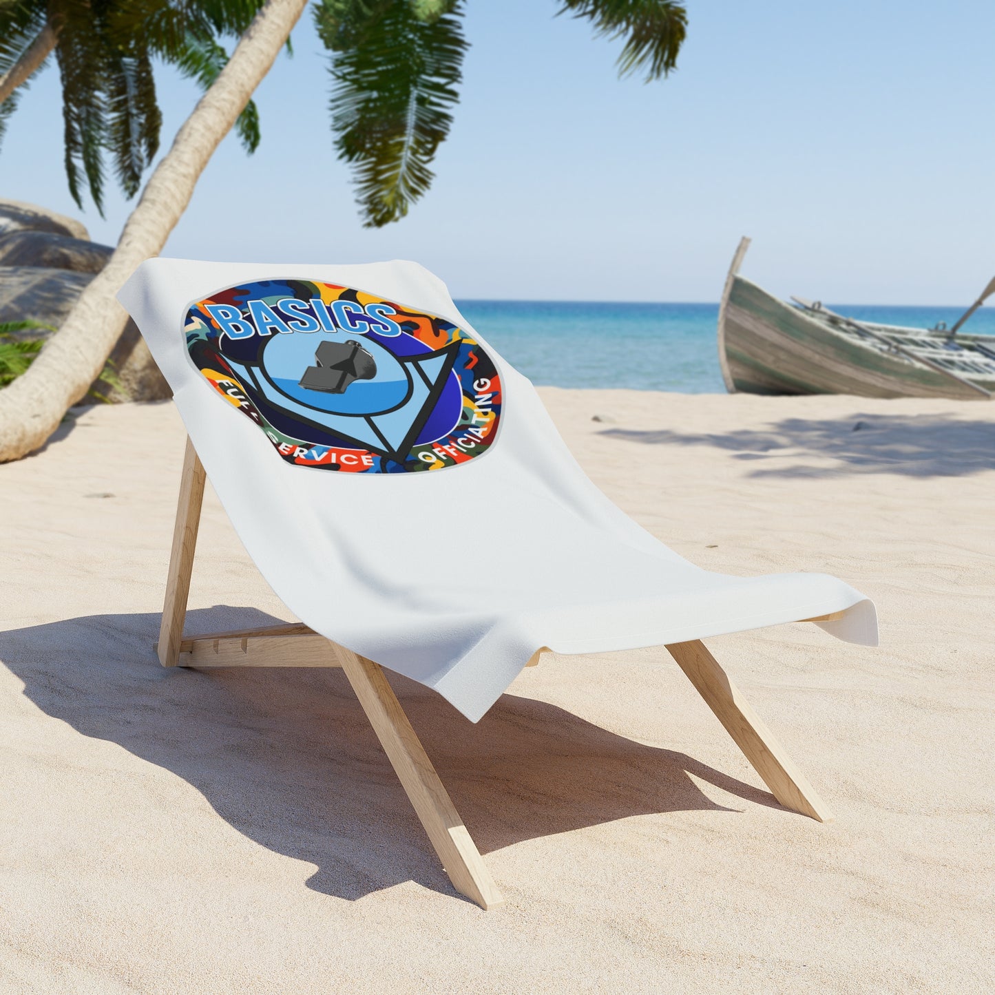 Vibrant Beach Towel with 'BASICS' Design – Ideal for Summer, Pool Parties, and Vacation Essentials, Big Soft Towel, Beach Accessories, [...]