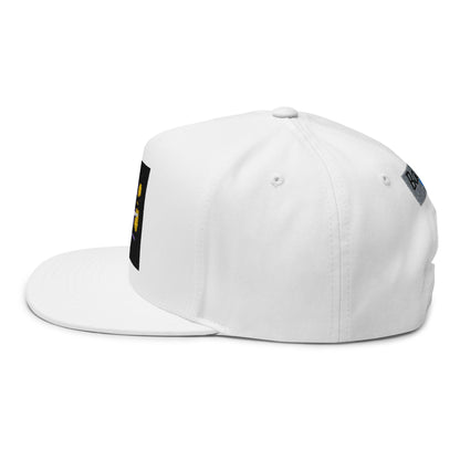 Stylish Embroidered Flat Bill Cap for Trendsetters, Hip Hop, Casual Wear, Unique Gift, Streetwear, Hats for Music Lovers