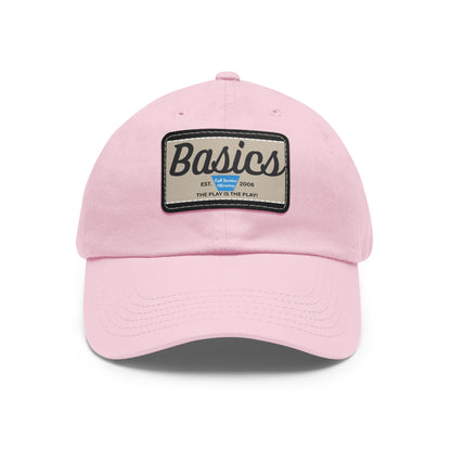 Dad Hat with Leather Patch (Rectangle)