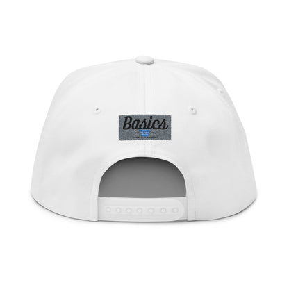 Stylish Embroidered Flat Bill Cap for Trendsetters, Hip Hop, Casual Wear, Unique Gift, Streetwear, Hats for Music Lovers
