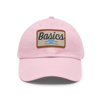 Dad Hat with Leather Patch (Rectangle)