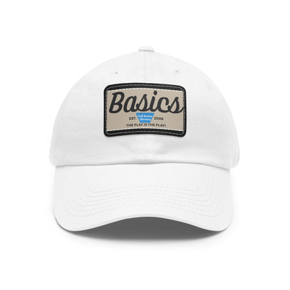 Dad Hat with Leather Patch (Rectangle)