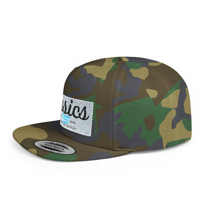 Basics Flat Bill Snapback Hat, Trendy Streetwear Cap, Gift for Him/Her, Casual Summer Accessory, Unisex Style